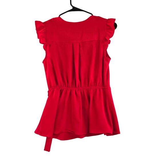 Monteau Los Angeles Women's Red Dress Blouse Size M - Picture 2 of 5